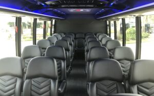 Limo724 Fleet - luxury minibus interior